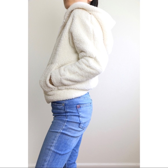 WHITE TEDDY BOMBER - Picture 3 of 4